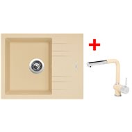 Sinks Linea 600 Sahara + Mix 3 P GR - Kitchen Sink and Tap Set