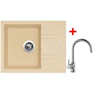 Sinks Linea 600 Sahara + Vitalia - Kitchen Sink and Tap Set