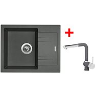 Sinks Linea 600 Titanium + Mix 3 P GR - Kitchen Sink and Tap Set
