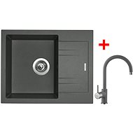 Sinks Linea 600 Titanium + Vitalia GR - Kitchen Sink and Tap Set