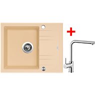 Sinks Linea 600 XC Sahara + Elka - Kitchen Sink and Tap Set