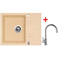 Sinks Linea 600 XC Sahara + Vitalia - Kitchen Sink and Tap Set