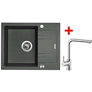 Sinks Linea 600 XC Titanium + Elka - Kitchen Sink and Tap Set