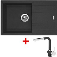 Sinks Linea 780 Granblack + Mix 3 P GR - Kitchen Sink and Tap Set
