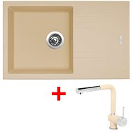 Sinks Linea 780 Sahara + Mix 3 P GR - Kitchen Sink and Tap Set
