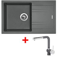 Sinks Linea 780 Titanium + Mix 3 P GR - Kitchen Sink and Tap Set