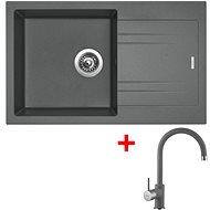 Sinks Linea 780 Titanium + Vitalia GR - Kitchen Sink and Tap Set