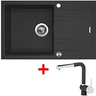 Sinks Linea 780 XC Granblack + Mix 3 P GR - Kitchen Sink and Tap Set