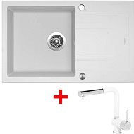 Sinks Linea 780 XC Milk + Mix 3 P GR - Kitchen Sink and Tap Set