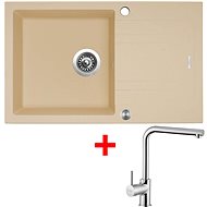 Sinks Linea 780 XC Sahara + Elka - Kitchen Sink and Tap Set