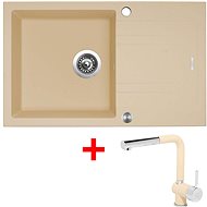 Sinks Linea 780 XC Sahara + Mix 3 P GR - Kitchen Sink and Tap Set