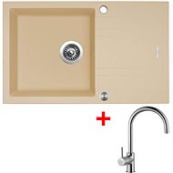 Sinks Linea 780 XC Sahara + Vitalia - Kitchen Sink and Tap Set