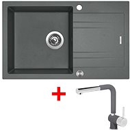 Sinks Linea 780 XC Titanium + Mix 3 P GR - Kitchen Sink and Tap Set