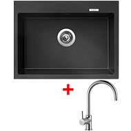 Sinks Maximo 680 Metalblack + Vitalia - Kitchen Sink and Tap Set