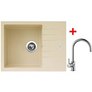 Sinks Perfecto 650 Sahara + Vitalia - Kitchen Sink and Tap Set