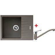 Sinks Perfecto 650 Truffle + Pronto GR - Kitchen Sink and Tap Set