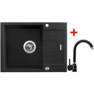 Sinks Rapid 580 XC Granblack + Polo GR - Kitchen Sink and Tap Set