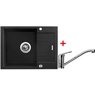 Sinks Rapid 580 XC Granblack + Pronto - Kitchen Sink and Tap Set