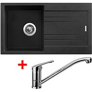 Sinks Rapid 780 Granblack + Pronto - Kitchen Sink and Tap Set