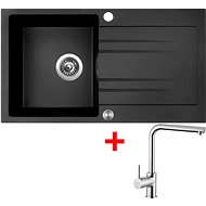Sinks Rapid 780 XC Granblack + Elka - Kitchen Sink and Tap Set