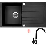 Sinks Rapid 780 XC Granblack + Polo GR - Kitchen Sink and Tap Set