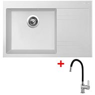 Sinks Rim 780 L Milk + Flexia - Kitchen Sink and Tap Set