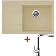 Sinks Rim 780 P Sahara + Elka - Kitchen Sink and Tap Set