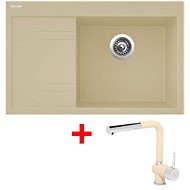 Sinks Rim 780 P Sahara + Mix 3 P GR - Kitchen Sink and Tap Set