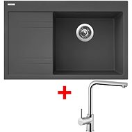 Sinks Rim 780 P Titanium + Elka - Kitchen Sink and Tap Set