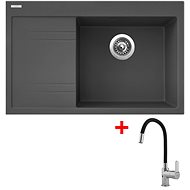 Sinks Rim 780 P Titanium + Flexia - Kitchen Sink and Tap Set