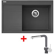 Sinks Rim 780 P Titanium + Mix 3 P GR - Kitchen Sink and Tap Set