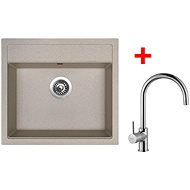 Sinks Solo 560 Avena + Vitalia - Kitchen Sink and Tap Set