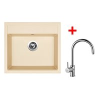Sinks Solo 560 Sahara + Vitalia - Kitchen Sink and Tap Set