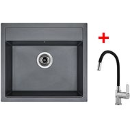 Sinks Solo 560 Titanium + Flexia - Kitchen Sink and Tap Set