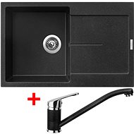 Sinks Ultima 790 Granblack + Pronto GR - Kitchen Sink and Tap Set