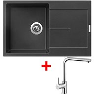 Sinks Ultima 790 Metalblack + Elka - Kitchen Sink and Tap Set