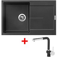 Sinks Ultima 790 Metalblack + Mix 3 P GR - Kitchen Sink and Tap Set