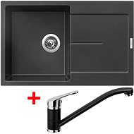 Sinks Ultima 790 Metalblack + Pronto GR - Kitchen Sink and Tap Set