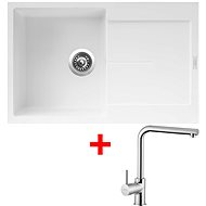 Sinks Ultima 790 Milk + Elka - Kitchen Sink and Tap Set