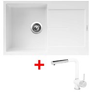 Sinks Ultima 790 Milk + Mix 3 P GR - Kitchen Sink and Tap Set