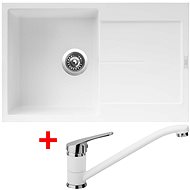 Sinks Ultima 790 Milk + Pronto GR - Kitchen Sink and Tap Set
