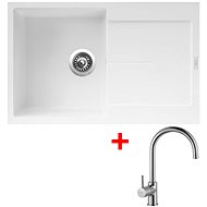 Sinks Ultima 790 Milk + Vitalia - Kitchen Sink and Tap Set