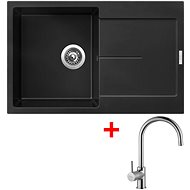 Sinks Ultima 790 Pureblack + Vitalia - Kitchen Sink and Tap Set