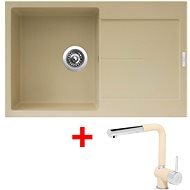 Sinks Ultima 790 Sahara + Mix 3 P GR - Kitchen Sink and Tap Set