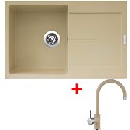 Sinks Ultima 790 Sahara + Vitalia GR - Kitchen Sink and Tap Set
