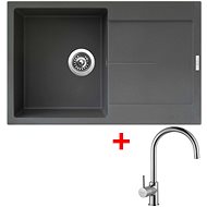 Sinks Ultima 790 Titanium + Vitalia - Kitchen Sink and Tap Set