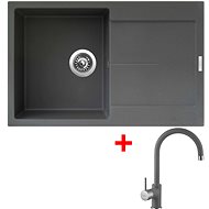 Sinks Ultima 790 Titanium + Vitalia GR - Kitchen Sink and Tap Set