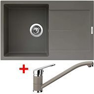 Sinks Ultima 790 Truffle + Pronto GR - Kitchen Sink and Tap Set