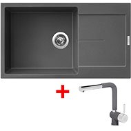 Sinks Ultima 860 XXL Titanium + Mix 3 P GR - Kitchen Sink and Tap Set