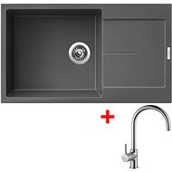 Sinks Ultima 860 XXL Titanium + Vitalia - Kitchen Sink and Tap Set